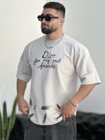 تیشرت 2نخ Dior خاکی