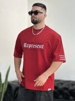 تیشرت پنبه Represent زرشکی