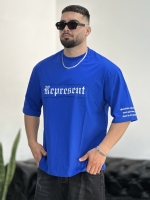 تیشرت پنبه Represent آبی