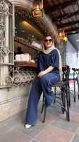 ست شومیز شلوار نیلو