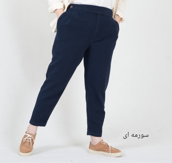 شلوار مام کتان