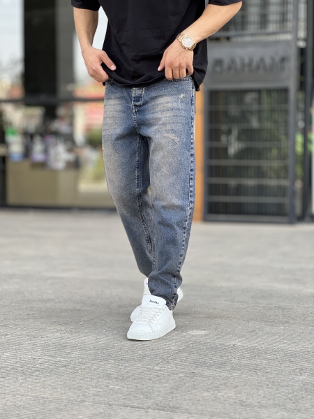 شلوار مام فیت جین Zara کثیف شور کد 343