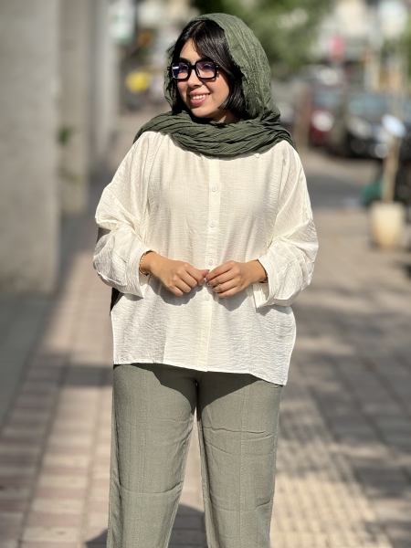 شومیز بابوس سفید