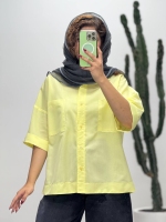 شومیز داکرون آستین پاکتی