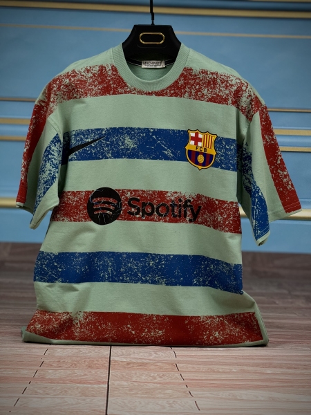 کیت باشگاهی بارسلونا پسته ای