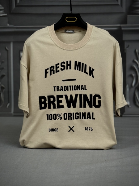 تیشرت(BREWING)کرم