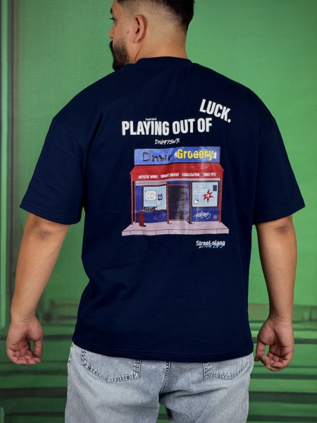 تیشرت (luck)سرمه ای