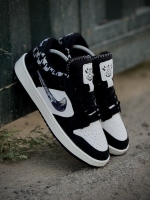 کتونی اسپرت(دراگون) سفید مشکی