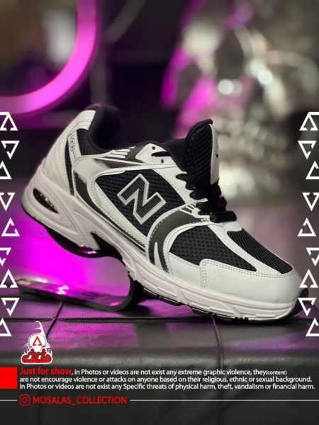 کتونی نیوبالانس سفید مشکی