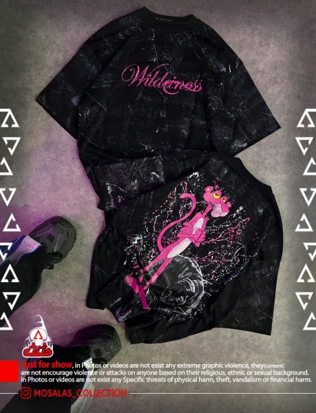 تیشرت پلنگ صورتی