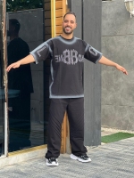 تیشرت پنبه نگینی BB مشکی