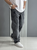 شلوار جین بگ ذغالی (قد 108 سانت )