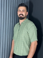 تیشرت مراکشی نیم زیپ مردانه سبز