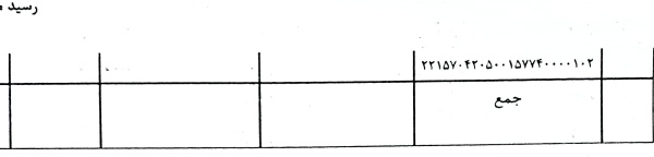 رسید مرسولات پستی ارسال شده